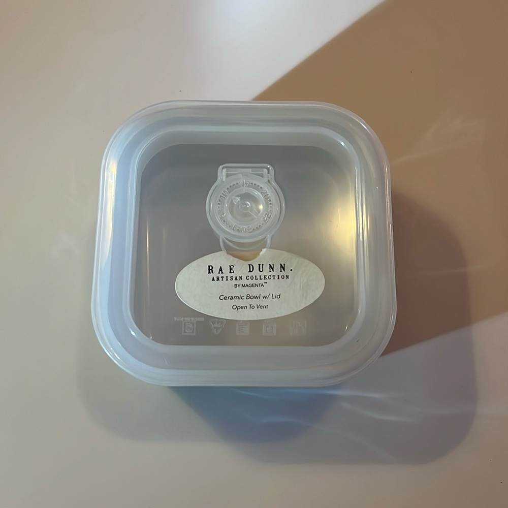 Rae Dunn BOO dish with lid